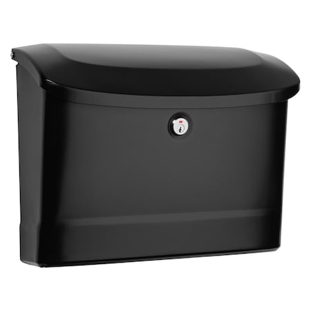 Perfectpatio Princeton Locking Wall Mount Mailbox - Black - Medium PE2522207
